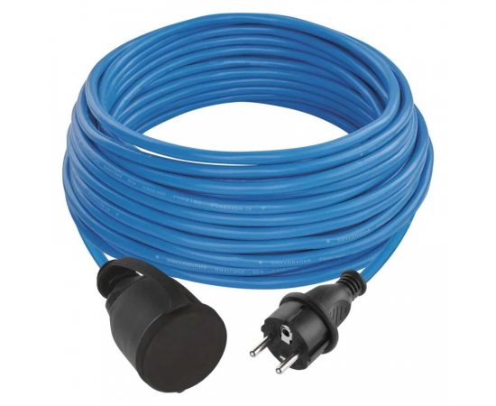 EMOS P01420W WEATHERPROOF PREDLZOVACI KABEL 20 M/1 ZASUVKA/CIERNY/SILIKON/230 V/1,5 MM2