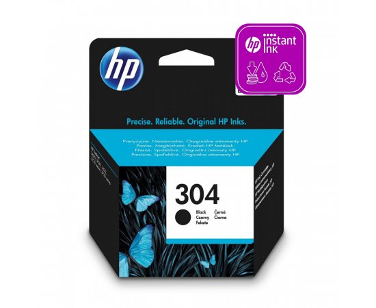 HP 304 ORIGINAL ATRAMENT, BLACK, 120 STRAN, N9K06AE