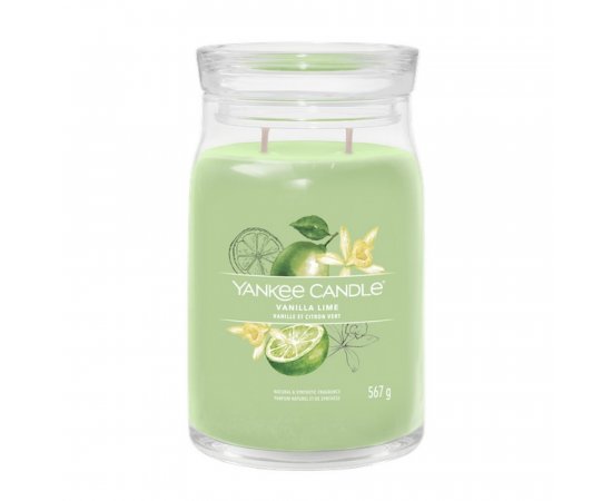 YANKEE CANDLE 1630694E VANILLA LIME VELKA SVIECKA SIGNATURE 567G