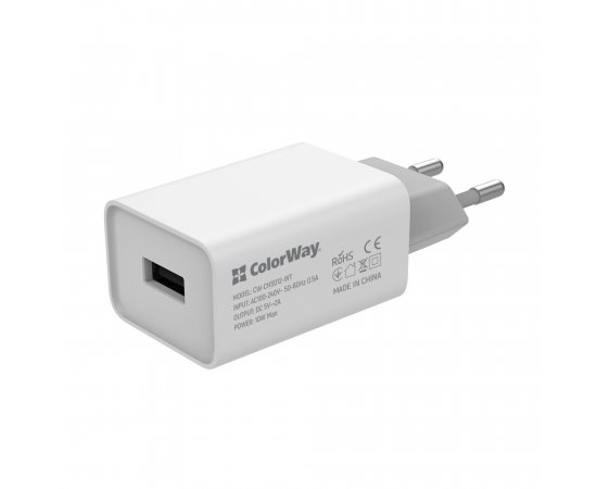 COLORWAY AC NAB. 1XUSB AUTO ID 2.0A, 10W, BIELA (CW-CHS012-WT)