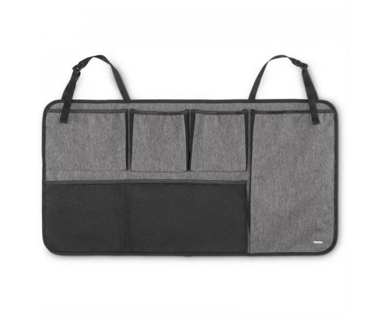HAMA 121344 ORGANIZER DO KUFRA AUTA, PRIPEVNENIE NA ZADNU STRANU ZADNYCH SEDADIEL, POLYESTER, SEDY/C