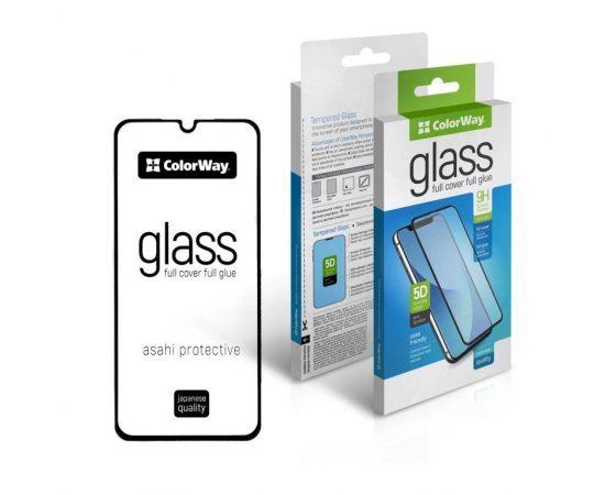 COLORWAY GLASS 9H FC GLUE SAMSUNG GALAXY A15 BLACK (CW-GSFGSGA155-BK)