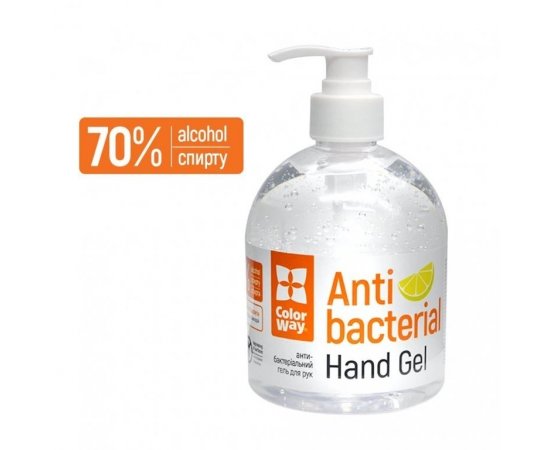 COLORWAY CLEANER ALCOHOL GEL FOR HAND DISINFECTION 500ML. CW-3950 (CW-3950)
