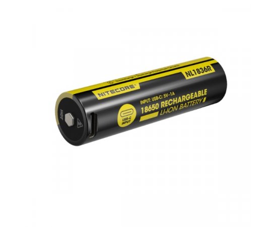 NITECORE NL1836R NABIJATELNA LITIUM-IONOVA BATERIA 3600 MAH 3.7V, 6A, USB-C PORT