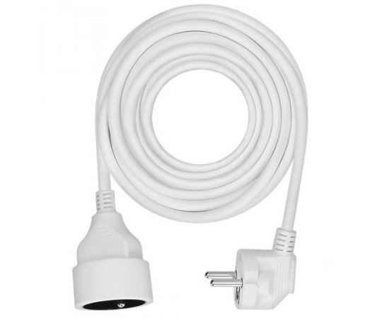 SOLIGHT PS15 PREDLZOVACI PRIVOD - SPOJKA, 1 ZASUVKA, 7M, 3 X 1MM2, BIELA