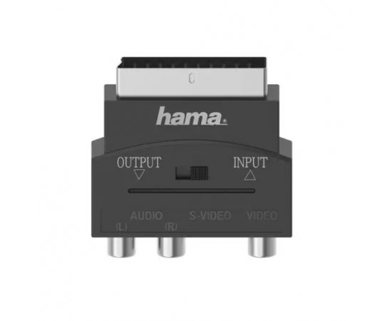 HAMA 205268 REDUKCIA SCART NA 3 CINCH AV + S-VIDEO, IN/OUT