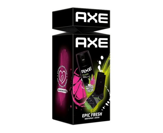AXE DARCEKOVA KAZETA EPIC FRESH (DEO+PONOZKY) AXE DARCEKOVA KAZETA EPIC FRESH (DEO+PONOZKY)