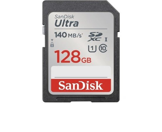 SANDISK 215416 ULTRA 128 GB SDXC MEMORY CARD 140 MB/S