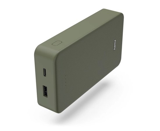 HAMA 201716 COLOUR 20, POWERBANKA 20000 MAH, 3 A, VYSTUP: USB-C, USB-A, ZELENA