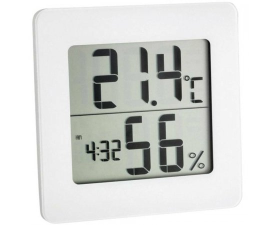 TFA DIGITALNY TEPLOMER S VLHKOMEROM, BIELY 30.5033.02