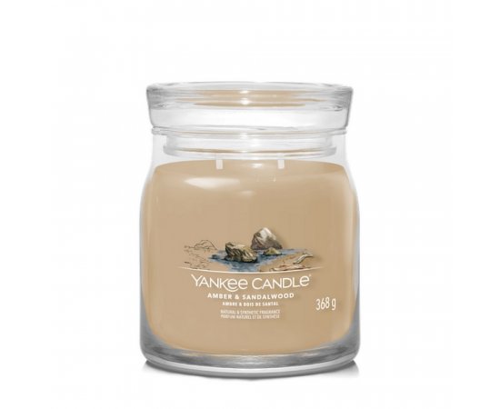 YANKEE CANDLE 1630016E SIG SVIECKA STREDNA AMBER &amp; SANDALWOOD 368G