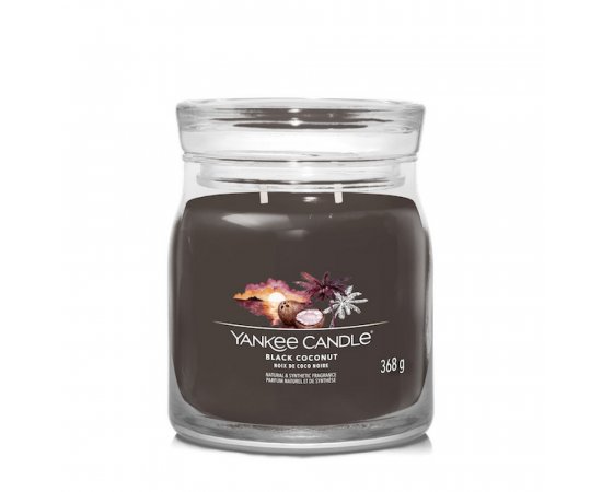 YANKEE CANDLE 1701382E BLACK COCONUT STREDNA SVIECKA SIGNATURE, 368G