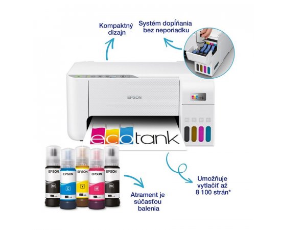 EPSON ECOTANK L3276 A4 COLOR MFP, USB, WIFI