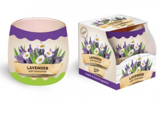 SANTO VONNA SVIECKA V SKLE 100G LAVENDER WITH CHAMOMILE