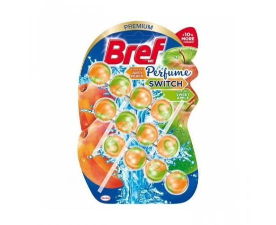 BREF WC BLOK 3X50G BLUE PERFUME PEACH SWEET APPLE
