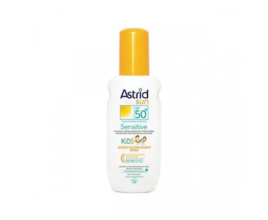 ASTRID SUN SENSITIVE DETSKE MLIEKO SPREJ O 50+ 150ML 8571039534