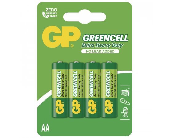 GP BATERIE GREENCELL AA, 4KS BLISTER, B1221