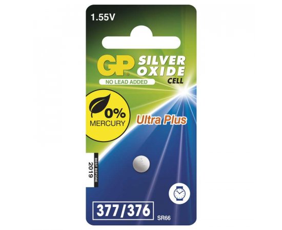 GP BATERIA DO HODINIEK GOMBIKOVA 377F1, 1KS BLISTER, B3377F1