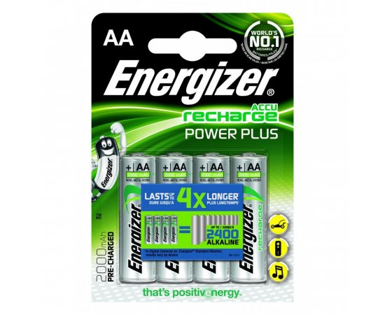 ENERGIZER NABIJACIE BATERIE POWER PLUS AA (HR6 - 2000 MAH), 4KS