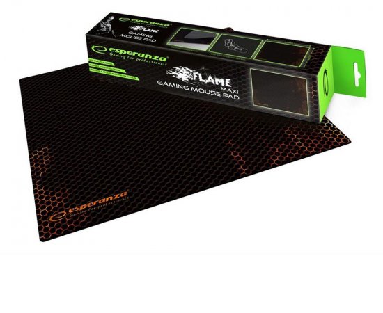 ESPERANZA EGP103R FLAME MAXI - GAMING PODLOZKA POD MYS (400X300X3MM), CERVENA