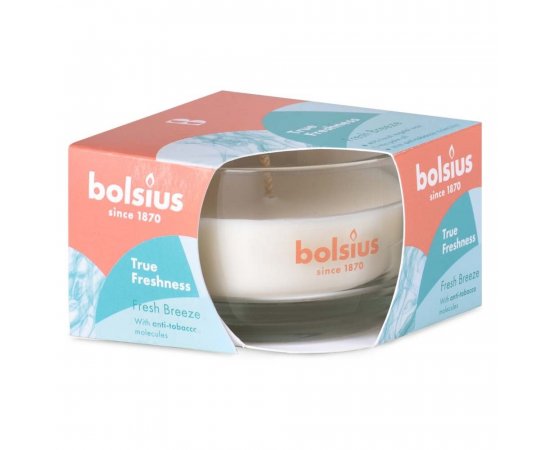 BOLSIUS TRUE FRESHNESS SKLO 80X50MM FRESH BREEZE VONNA SVIECKA