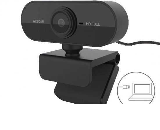 GENIUS WEBKAMERA F603, FULL HD, MIKROFON, USB2.0, CIERNA S KLIPEM