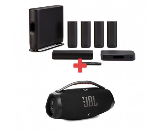 HARMAN KARDON SURROUND + JBL BOOMBOX 3 BLACK