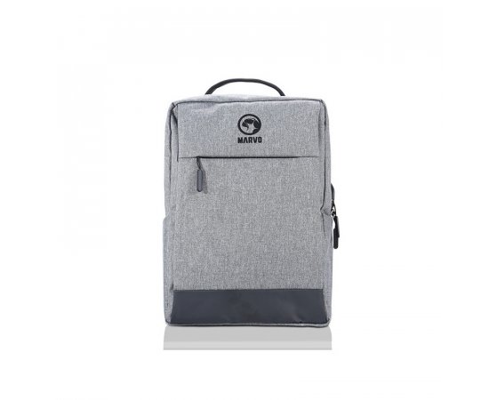 MARVO BATOH NA NOTEBOOK 15,6, BA-03, SIVA Z NYLONU, USB PORT PRE NABIJANIE