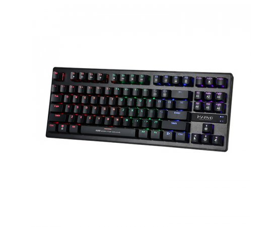 MARVO KG901, KLAVESNICA HERNA, MODRE SPINACE TYP DROTOVA (USB), CIERNA, CZ/SK, MECHANICKA, PODSVIETE