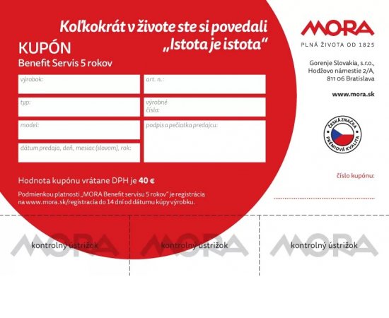 MORA KUPON BENEFIT SK
