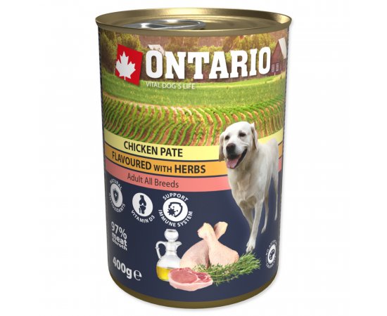 ONTARIO KONZERVA CHICKEN PATE FLAVOURED WITH HERBS, 400G