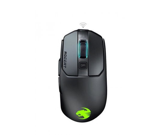 ROCCAT KAIN 200 AIMO BEZDROTOVA HERNA MYS, 2,4GHZ WIRELESS, 16000 DPI, RGB, CIERNA