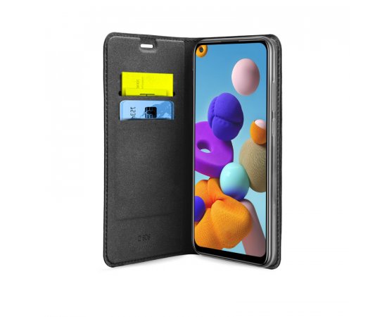 SBS PUZDRO BOOK WALLET LITE PRE SAMSUNG GALAXY A21S, CIERNA