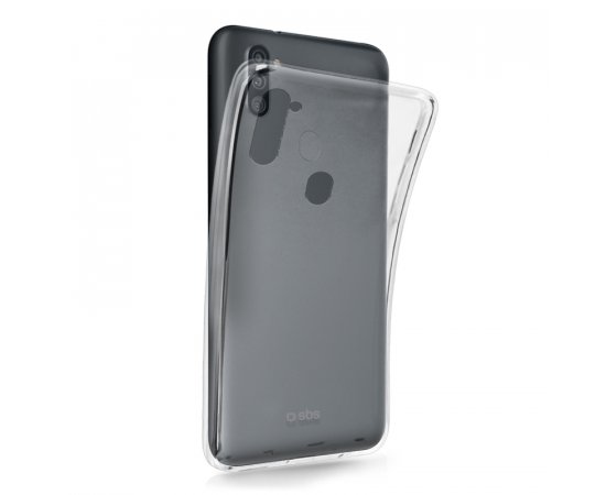 SBS PUZDRO SKINNY PRE SAMSUNG GALAXY A12, TRANSPARENTNA TESKINSAA12T