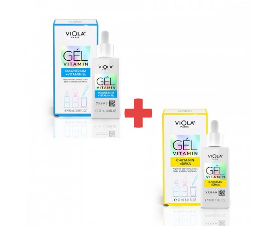 VIOLA GEL VITAMIN MAGNEZIUM + VITAMIN B6 + GEL VITAMIN C-VITAMIN + SIPKA