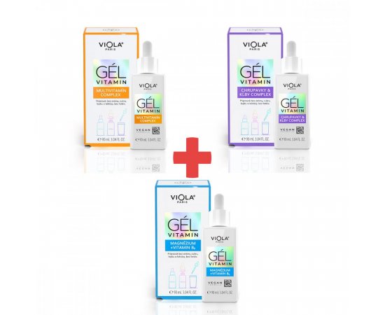 VIOLA GEL VITAMIN MULTIVITAMIN COMPLEX + CHRUPAVKY &amp; KLBY COMPLEX + MAGNEZIUM + VITAMIN B6