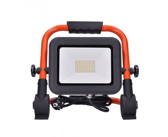 SOLIGHT WM-50W-FEL LED REFLEKTOR PRO SO SKLOP. STOJ., 50W, 4600LM, 5000K, KABEL SO ZASTRCKOU, IP65