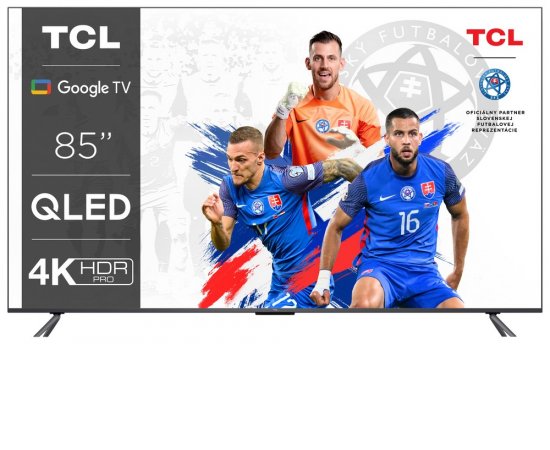 TCL 85C645 vystavený kus + darček internetová televízia sweet.tv na mesiac zadarmo