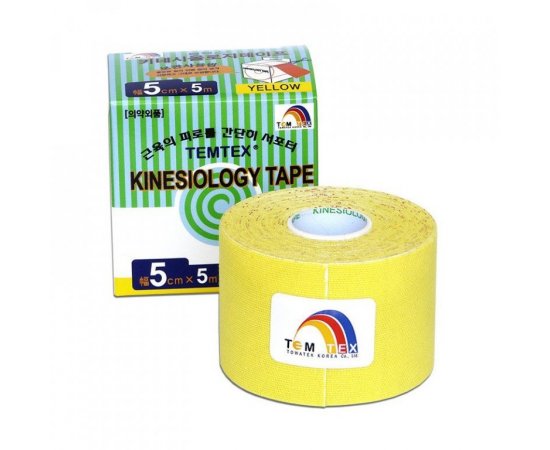 TEMTEX KINESIO TAPE CLASSIC, ZLTA TEJPOVACIA PASKA 5CM X 5M