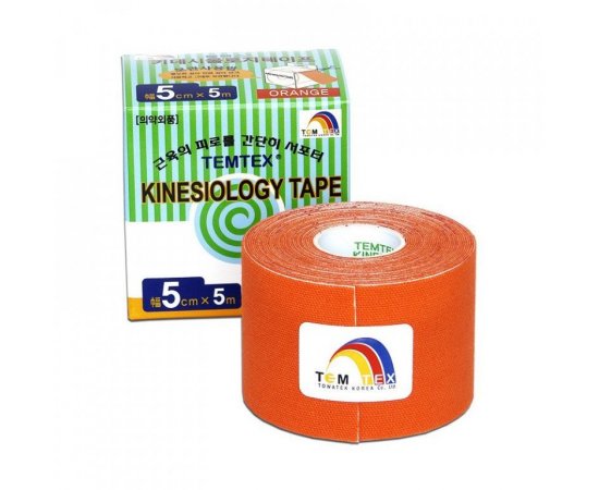 TEMTEX KINESIO TAPE CLASSIC, ORANZOVA TEJPOVACIA PASKA 5CM X 5M