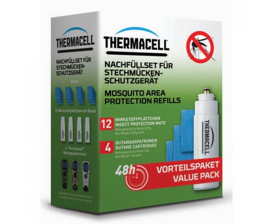 THERMACELL R-4 NAHRADNE NAPLNE NA 48 HOD (12XPODUSKA, 4XBOMBICKA)