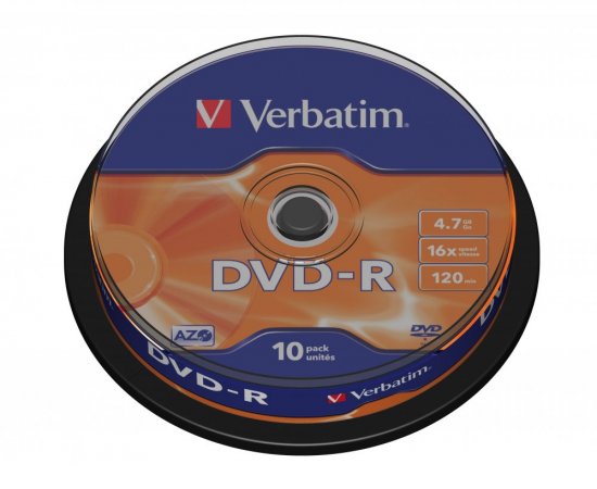 VERBATIM 43523 DVD-R 4.7GB/10 CAKE
