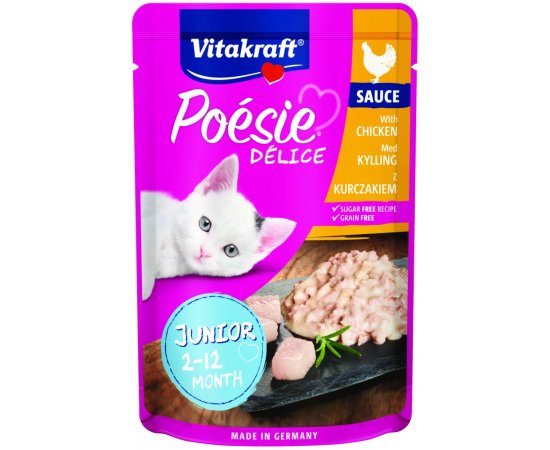 VITAKRAFT POESIE DELICE KURACIE JUNIOR 85 G, 2436668