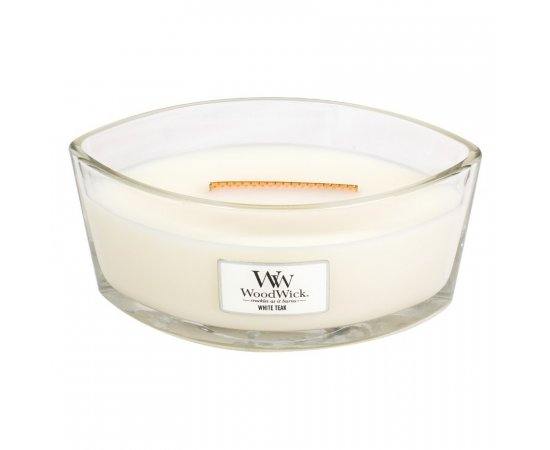 WOODWICK SVIECKA DEKORATIVNA VAZA WHITE TEAK 453,6G, 76039E