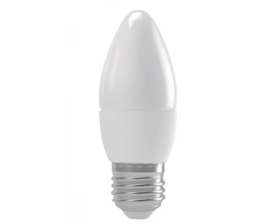 EMOS LED ZIAROVKA CANDLE,6W/42W E27,WW TEPLA BIELA,500 LM,BASIC A+