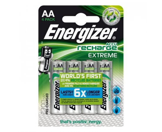 ENERGIZER RECHARGE EXTREME AA HR06 2300MAH, 4KS BLISTER