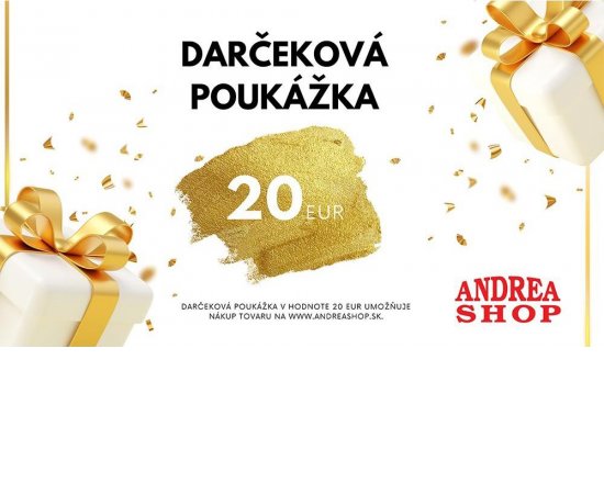 DARCEKOVA POUKAZKA 20 EUR - DIGITALNY PRODUKT