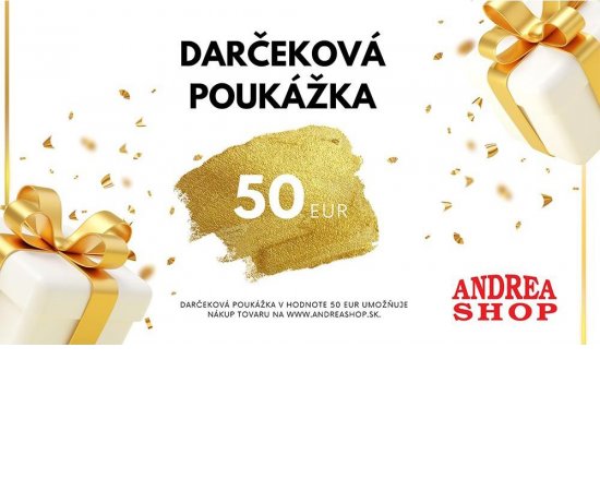 DARCEKOVA POUKAZKA 50 EUR - DIGITALNY PRODUKT
