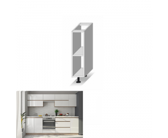 KONDELA Skrinka dolná D 20, dub sonoma, LINE KONDELA Skrinka dolná D 20, dub sonoma, LINE