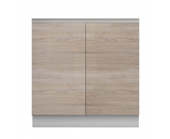 KONDELA Dolná skrinka D 80 ZL, dub sonoma/biela, LINE KONDELA Dolná skrinka D 80 ZL, dub sonoma/biela, LINE